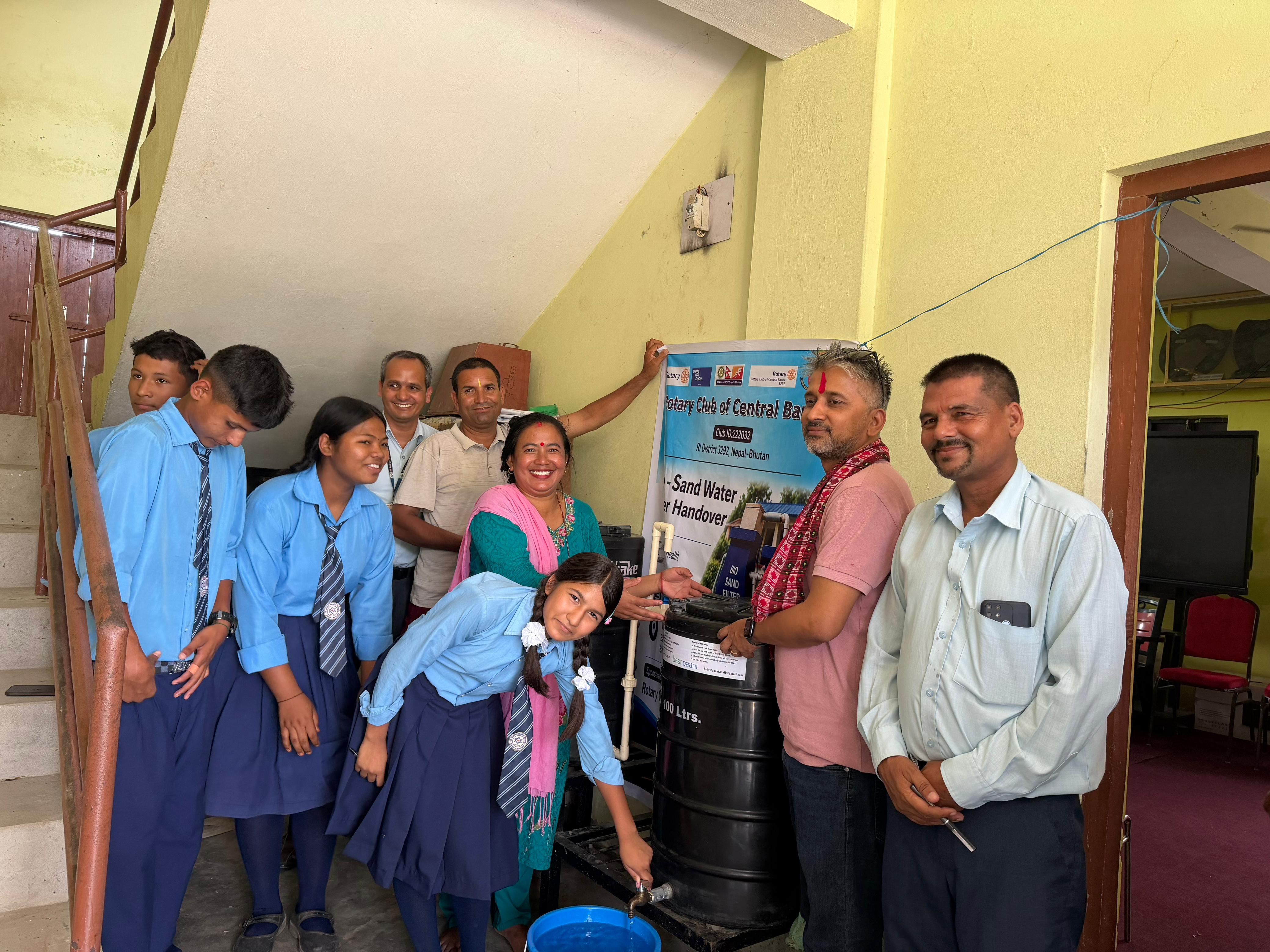 Bio Sand Water Filter Handover to Bageshwari Secondary School